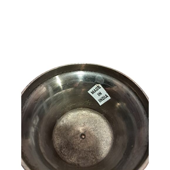 Vtg Brass With Black Vase India - Picture 3 of 3